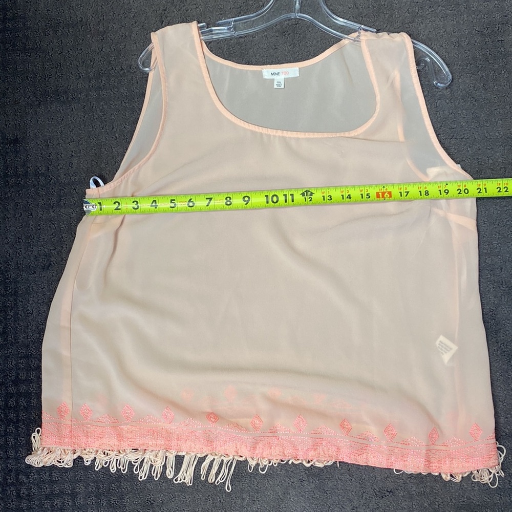 SALE Mine Too Fringed Shell - Picture 5 of 7